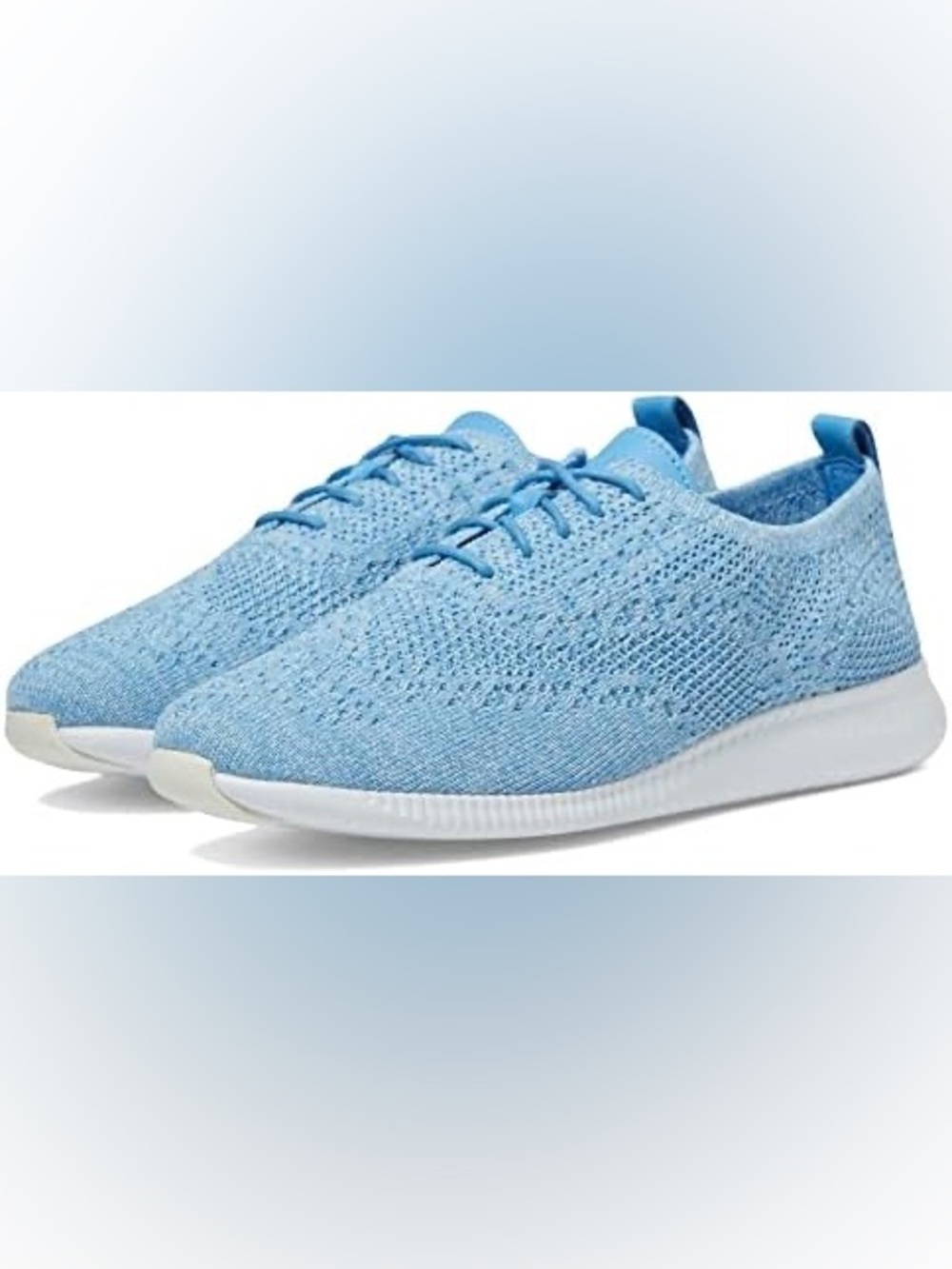 COLE HAAN ZERØGRAND Blue Knit Sneaker